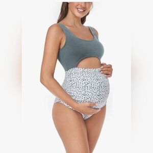 Maternity Cutout One Piece Swimwear